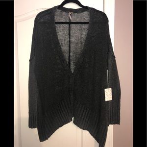 Free People black buttoned up cardigan size M